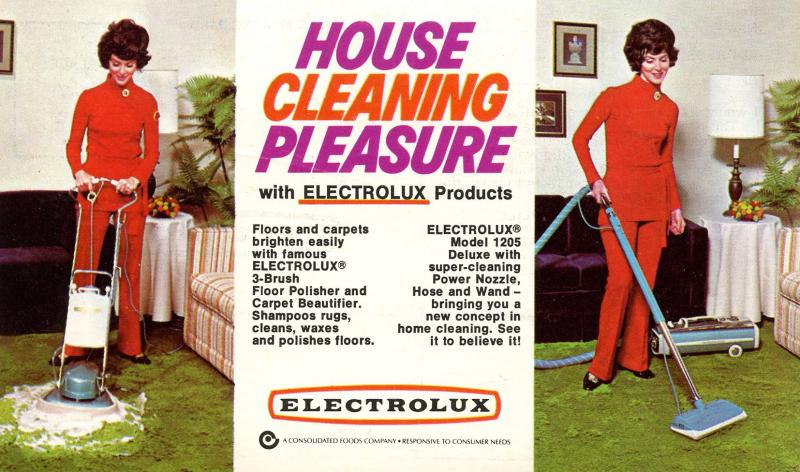 Advertisement - Electrolux Vacuum, Polisher, Carpet Cleaner