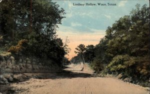 Waco TX Texas Lindsay Hollow Vintage Postcard