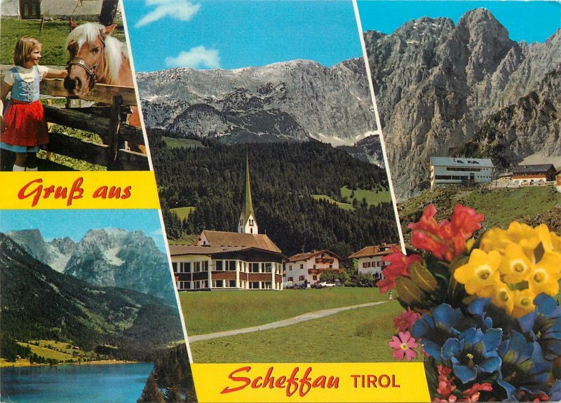 Austria Postcard Scheffau Tirol