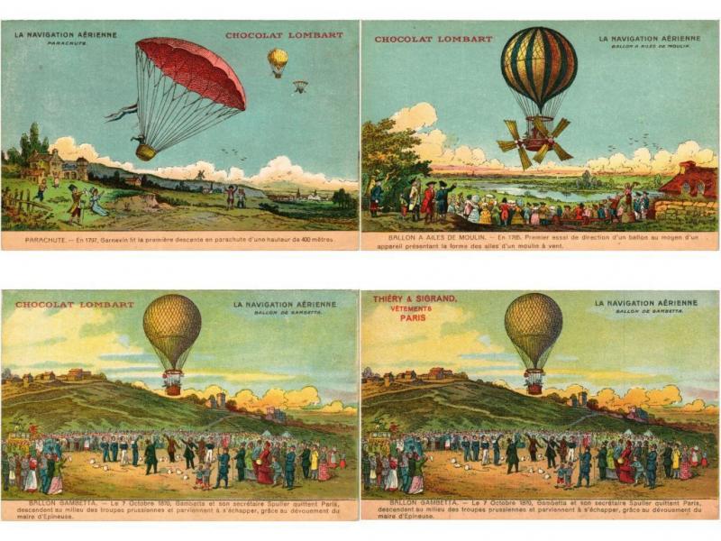 AIRCRAFT AVIATION  BALLONS BALLOONS ADVERTISING PUBLICITÉ 14 CPA 