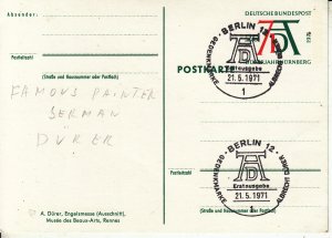 A. DURER - ENGELSMESSE   USED 1971 SPECIAL CANCEL