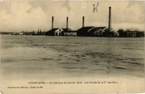 CPA AK Inondations 1910 CHOISY-le-ROI Usines de la Cie des Eaux (869442)