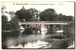 Old Postcard Billancourt Bridge Petit Bras of the Seine