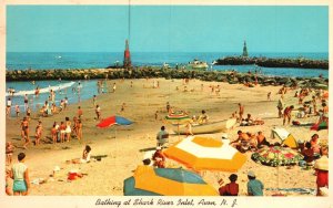 Vintage Postcard 1968 Bathing At Shark River Inlet Avon New Jersey A. I Pub.