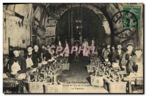 Old Postcard Folklore Vine Harvest Labor Champagne champagne The tapping TOP