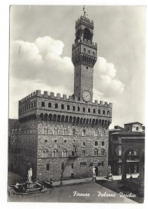 Italy Firenze Florence Palazzo Vecchio Palace Tower ECA Glossy RPPC Postcard 4X6