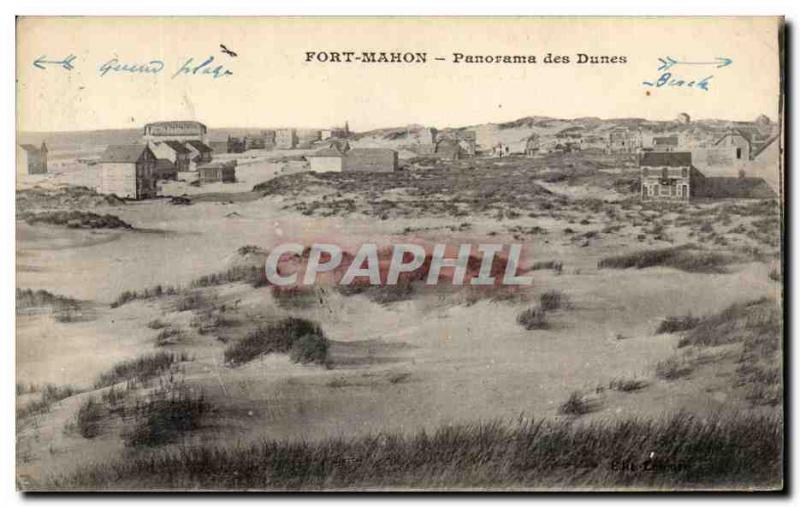 Old Postcard Fort Mahon Panorama Dunes