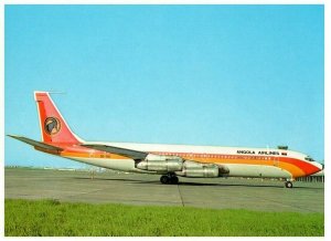 Angola Airlines Boeing 707 349C Airplane Postcard