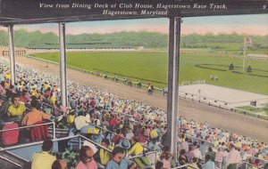 Maryland Hagerstown View From Dining Deck Of Club House Hagerstown Race Track...