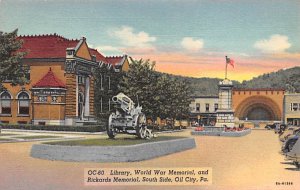 Library, World War Memorial, Rickards Memorial Oil City, Pennsylvania PA  