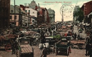 Vintage Postcard 1910 Bonsecours Market  Saint-Paul Montreal Quebec Canada CAN