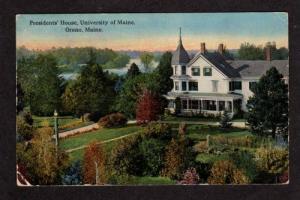 ME Presidents House UNIVERSITY OF MAINE ORONO Postcard