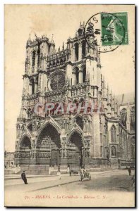 Old Postcard Amiens Cathedrale