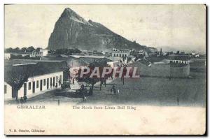 Old Postcard Gibraltar Rock From The Linea Bull Ring