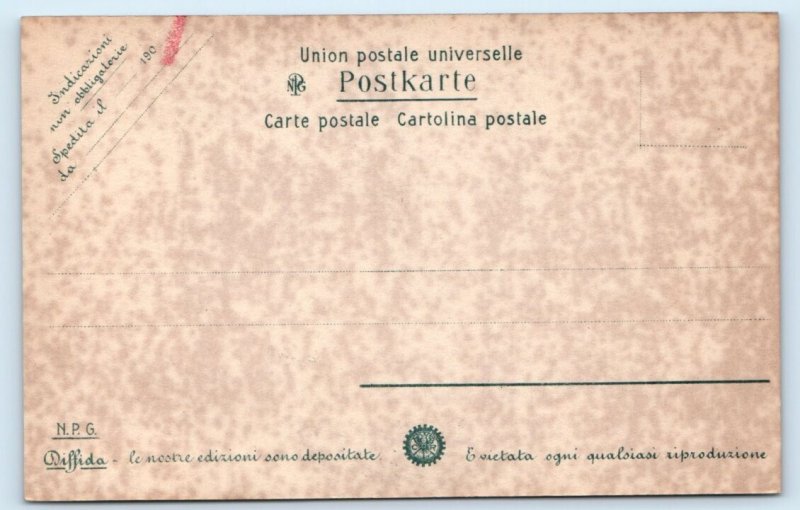 RPPC Salerno - Duomo Interno - ITALY Postcard