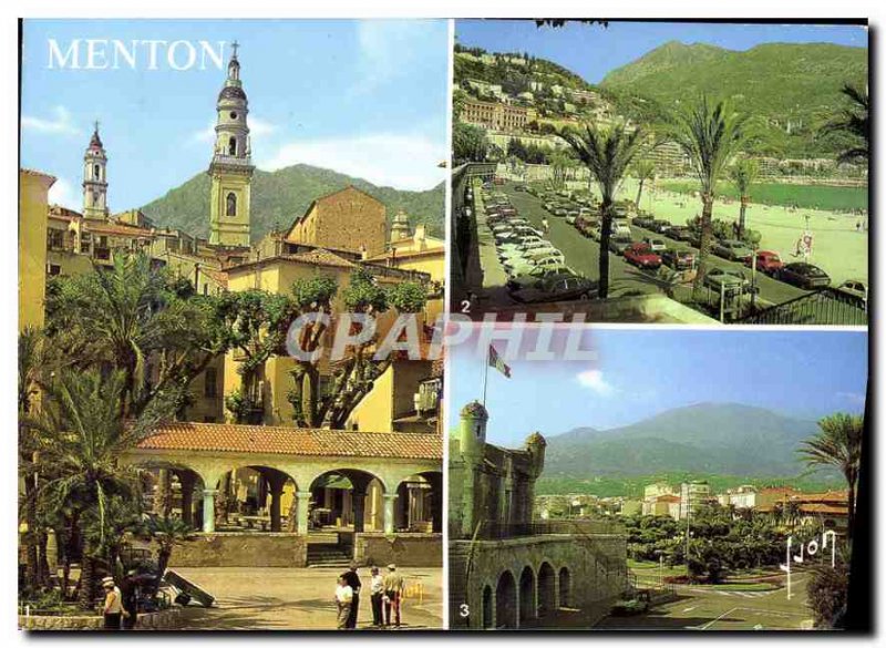Modern Postcard The French Riviera Menton Alpes Maritimes