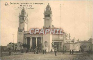 Old Postcard Ghent - Universal and International Exhibition Pavilion of Belgi...