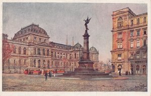 WIEN VIENNA AUSTRIA~UNIVERSITAT und LIEBENBERGDENKMAL~1910s ARTIST POSTCARD