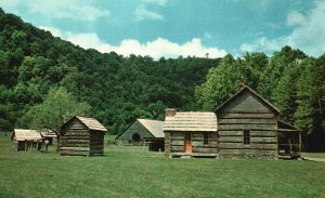Postcard The Great Smoky Mountain Pioneer Farm Near Cherokee North Carolina NC