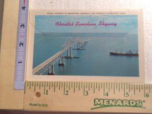 Postcard Folder Florida's Sunshine Skyway, St. Petersburg, Florida