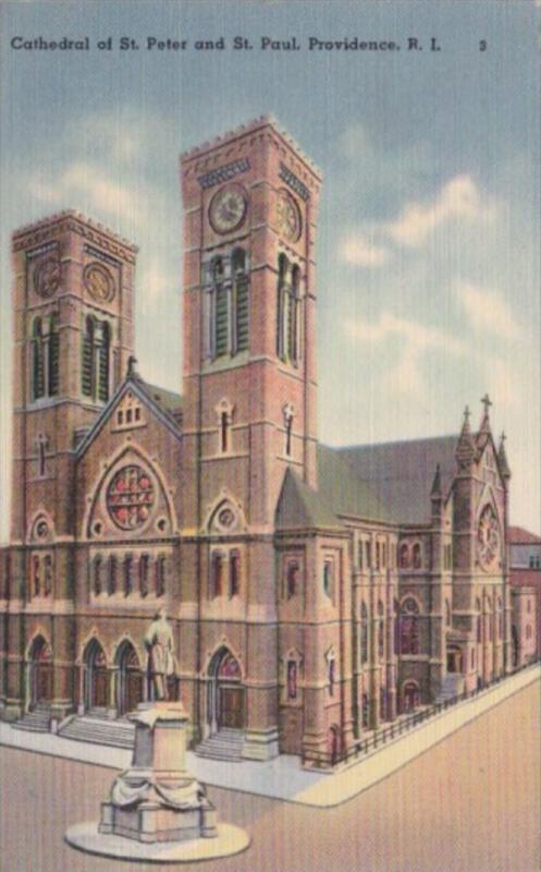 Rhode Island Catheral Of St Peter and St Paul 1945 Curteich