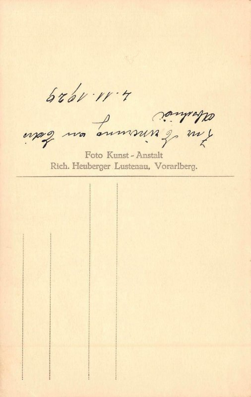 LUSTENAU VORARLBERG AUSTRIA~FAMILY GROUP~1929 PHOTO POSTCARD  