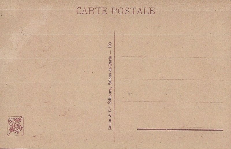 HR-01 - Semi-Nude Risque French Sepia Pictiure Postcard.