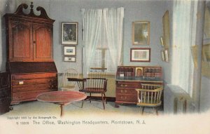 The Office, Washington's Headquarters, Morristown, N.J., Early Postcard, Unused