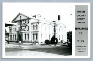 MORGANFIELD KY UNION COUNTY COURT HOUSE VINTAGE REAL PHOTO POSTCARD RPPC