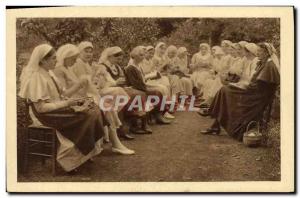 Old Postcard Paris House Diaconesses Street Ruilly Pupils garden