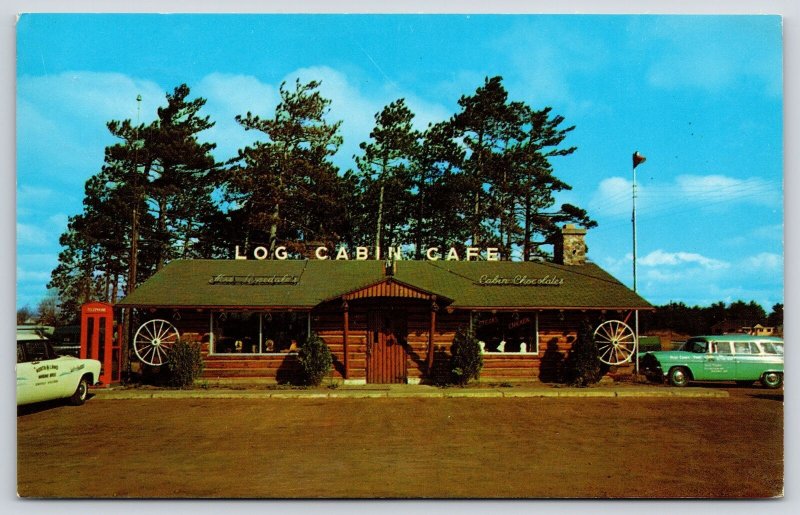 Schofield WIRoadside Log Cabin Station WagonTelephone