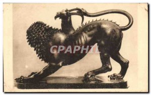 Old Postcard Firenze Muse Archeologicao Etruschi Bronzi di Arezzo The Chimera...