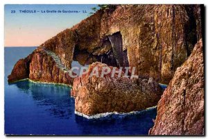 Old Postcard Theoule Cave Of Gardanne