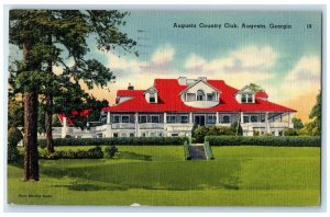 1953 Augusta Country Club Exterior Building Augusta Georgia GA Vintage Postcard
