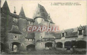 Old Postcard Fougeres sur Bievre (L and Ch) the Court Inland Chateau Gallery