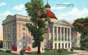 Vintage Postcard Historic Old Capitol Office Building Relic Jackson Mississippi