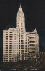 VINTAGE POSTCARD WRIGLEY'S BUILDING CHICAGO ADVERTISING ENJOY DOUBLE MINT GUM