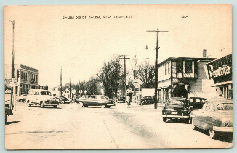 Salem New HampshireSalem DepotState Police CarCoca Cola CarShell