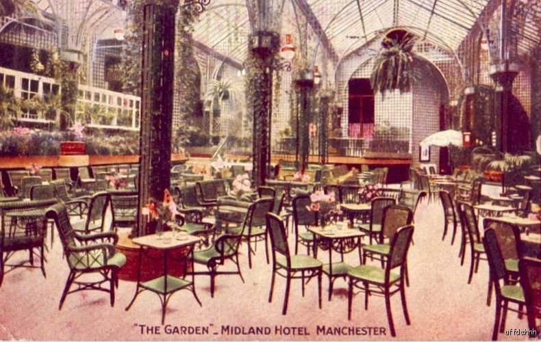 THE GARDEN MIDLAND HOTEL MANCHESTER ENGLAND UK  1913