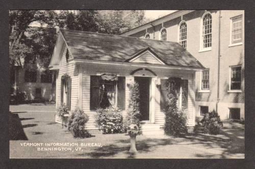 VERMONT BENNINGTON VT Information Bureau Postcard PC