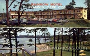 Rainbow Motel - Hyannis, Massachusetts MA Postcard