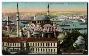 Postcard Old Constantinople Turkey Mosque Suleymanie