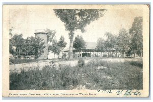 1912 Presbyterian Grounds Mountain Overlooking White River Branson MO Postcard