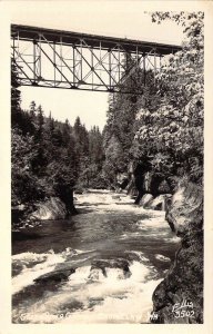 RPPC Real Photo, Ellis 3502, Green River Gorge, Washington WA,  Old Postcard