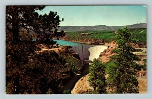 UT- Utah, Ashley National Forest, Flaming Gorge Dam, Chrome c1972 Postcard