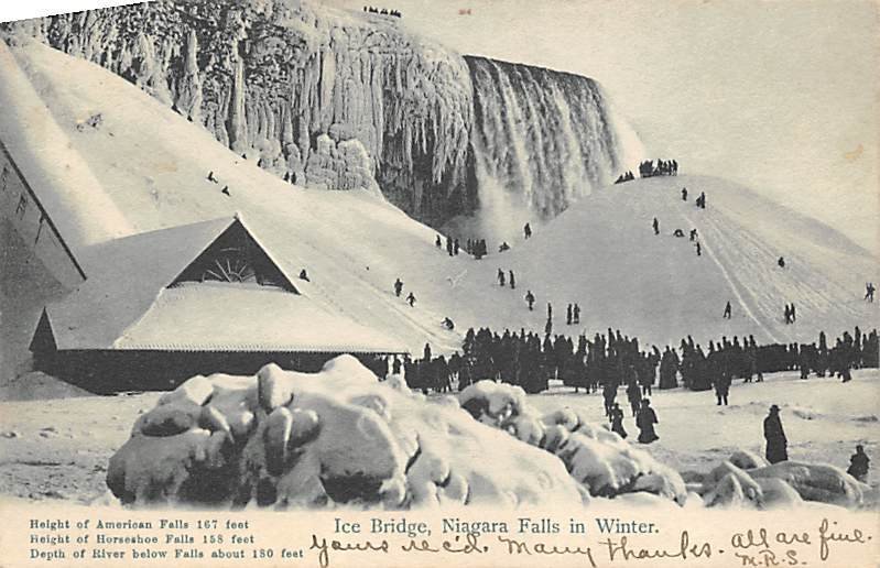 Ice bridge, Niagara Falls and winter Niagara Falls 1905 