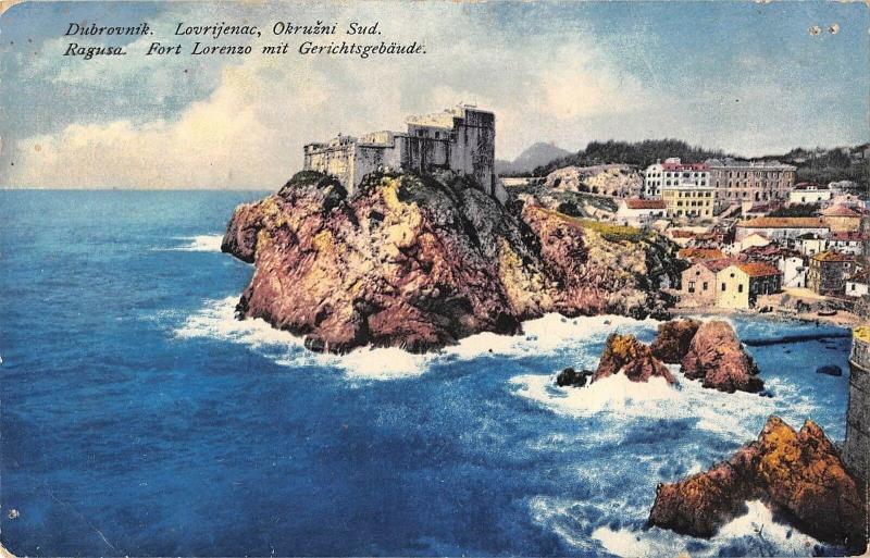 BG19588 ragusa fort lorenzo mit gerichtsgebaude dubrovnik croatia