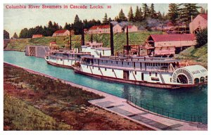 Columbia River Steamers in Cascade Locks