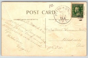 RPO Railway Post Office Pittsburgh & Chicago  1911   Postcard