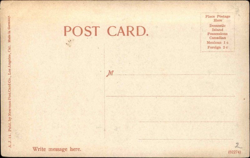 Tonopah Nevada NV Public Library c1910 Vintage Postcard